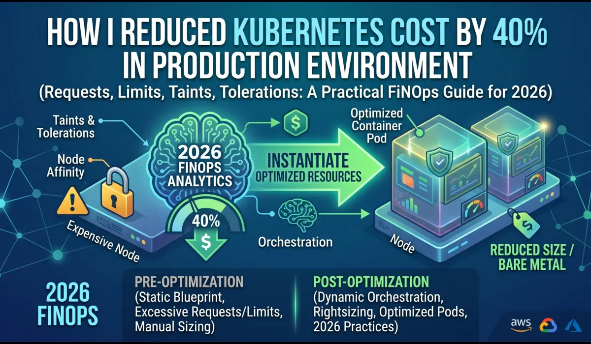 How I Reduced Kubernetes Cost by 40% in production Environment: A Practical FinOps Guide for 2026